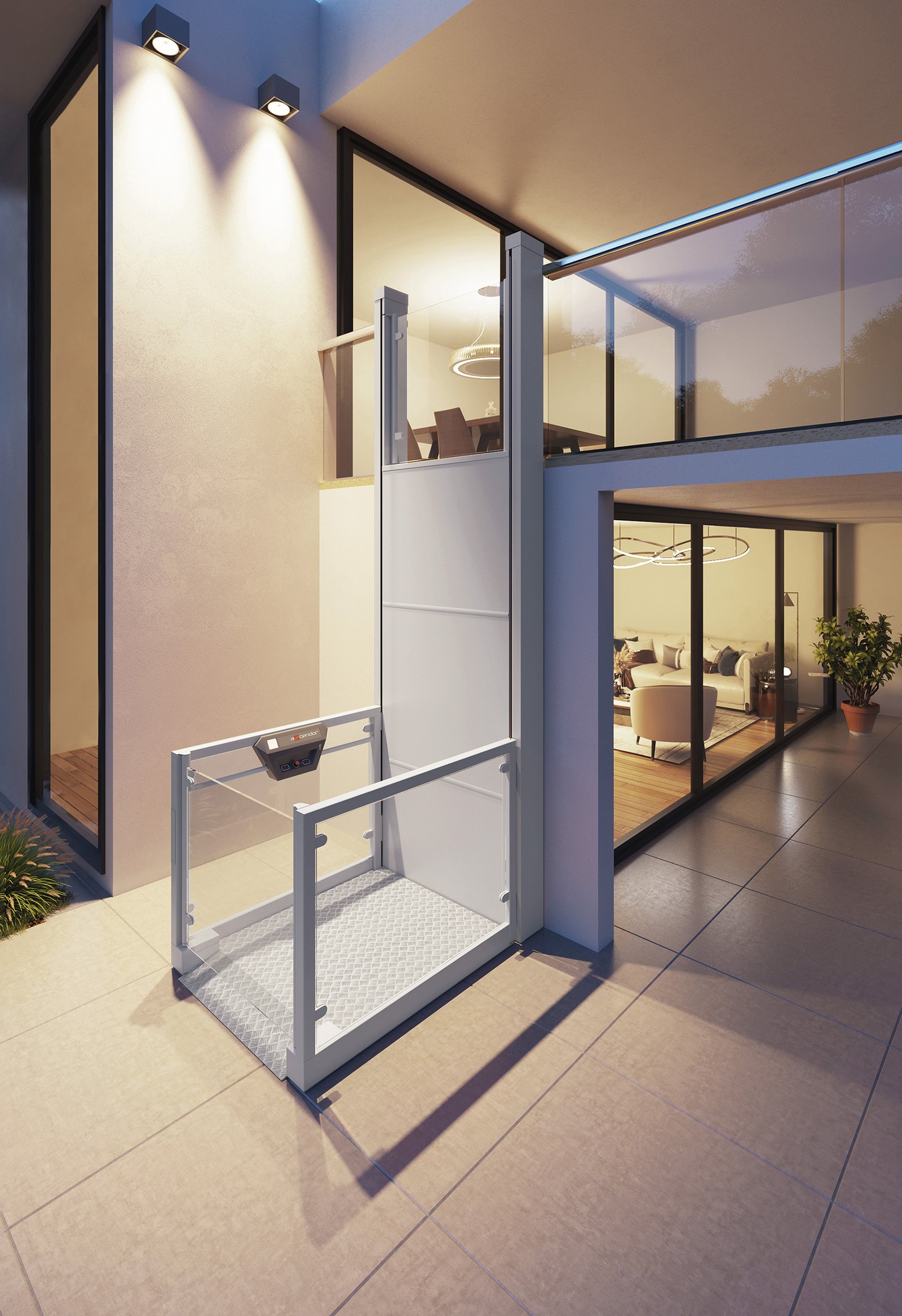 Una Porte design moderno notturno